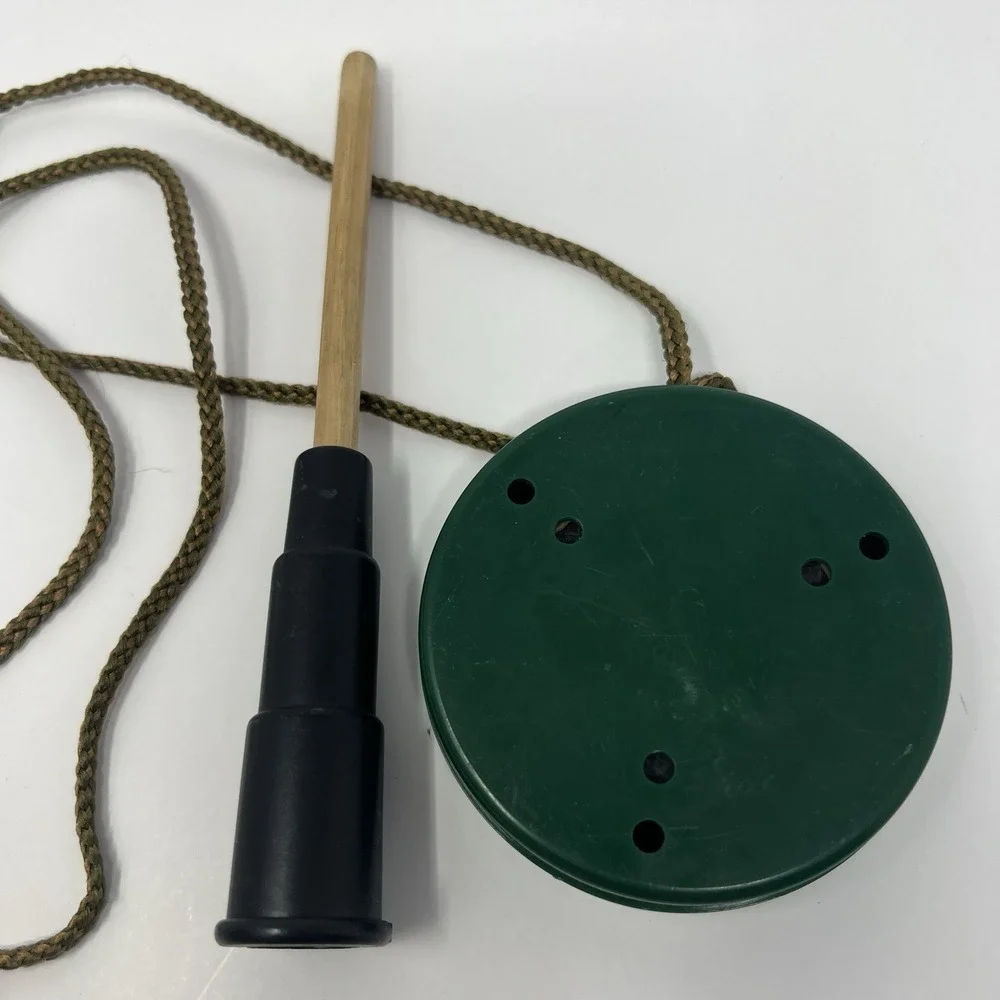 Vintage Green Turkey Call Striker Hunting Game Call Tool Accessory